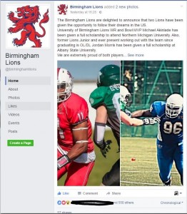 New Bham Lions Post orginal